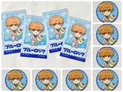 ブルーロック ブルロ プリカフェ 花束 缶バッジ 國神錬介①