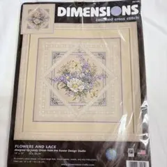 【655】DIMENSIONS 刺繍キット Flowers and Lace