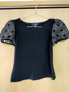 M's GRACY【エムズグレイシー 】／花柄刺繍パフスリーブカットソーのサムネイル