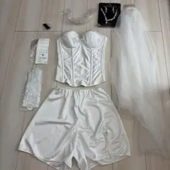 最終値下げ　hugge bridal ブライダルインナー&小物セット ホワイト