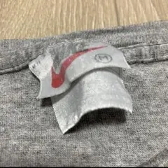 90s vintage ナイキ Tシャツ L相当 モックグレー 刺繍