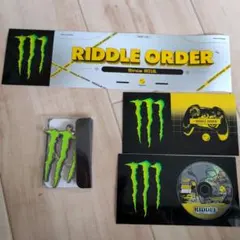 Monster Energy RIDDLE ORDER ステッカー キーホルダー