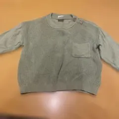 H&M グリーン ニットセーター M