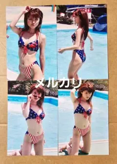 杉村陽子 生写真 5枚セット①レースクイーン（ハガキサイズ)水着