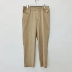 【a0492】XL 大きいサイズ ウエストゴム ストレッチパンツ ベージュ