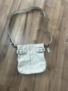 COACH ソーホー（Soho）ホワイトカラーレザー 2WAY ショルダーバッグ