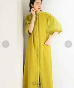 KBF シフォンシャツワンピース