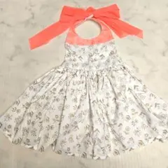 MARLMARL マールマール エプロン 花柄 リボン 未使用