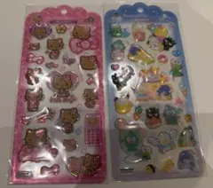 g*／様 ［正規品］サンリオ　ドロップジェリーシール　日焼けキティ＆はぴだんぶい