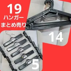 【まとめ売り】衣類用ハンガー14本 ＆ スラックス・スカートハンガー5本 ​のサムネイル