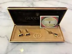 【箱付、美品、希少】GUCCIネクタイピン カフリンクスのサムネイル