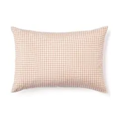 無印良品 枕カバー ギンガムチェック ピンク　50×70用　大きいサイズ