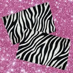 【新品/未使用】ゼブラ柄 枕カバー 2枚セット