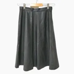ザラベーシック ZARA BASIC レザースカート XS ブラック 傷あり