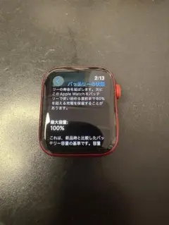 bat.100% Apple Watch6 44mm GPSモデル レッド