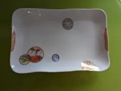 NANA 深川製寿赤絵 角銘々皿 5枚+角盛皿 NANA様専用 深川製寿赤絵 角銘々皿 5枚+角盛皿