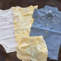 babyGAPベビー服 6-12ヶ月 4点セットロンパース