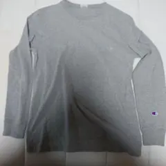 Champion グレー 長袖Tシャツ Lサイズ