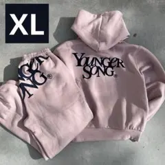 未使用品 Younger Song フーディセットアップ　ピンク XL