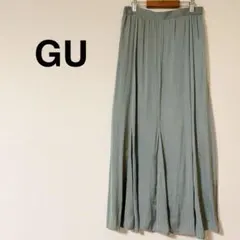 GU サテン　マーメイドフレアスカート