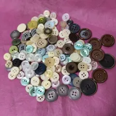 ボタンセット 多色，サイズ混合