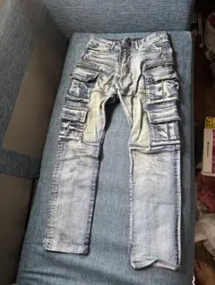 MICHEL KLEIN HOMME デニム カーゴパンツ 46のサムネイル