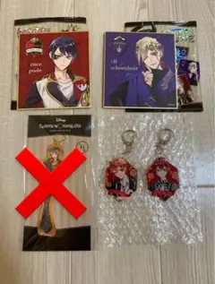 ツイステ まとめ売り ビジュアル色紙 アクリルチャーム アクリルキーホルダー