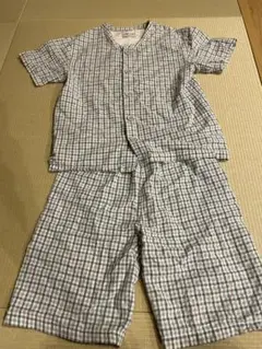 MUJI チェック柄パジャマ 140-150