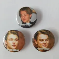 レオナルド・ディカプリオ Leonardo DiCaprio 缶バッジ 3セット