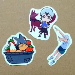 ハイキュー!! ステッカー 3枚セット スシロー