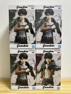 進撃の巨人　Grandista フィギュア　エレンイェーガー　リヴァイ