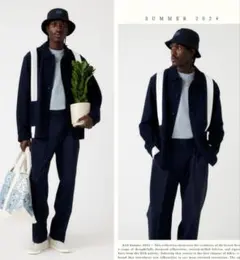 kith ネイビー×ホワイト 長袖シャツのサムネイル