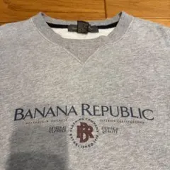 Vintage BANANA REPUBLIC 首部ガセット付きスウェット M