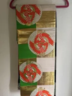 花柄 鶴刺繍 袋帯 - メルカリ