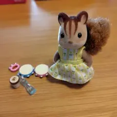 シルバニアファミリー　リス女の子　楽器小物セット