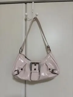 ピンク バケット型 ショルダーバッグ