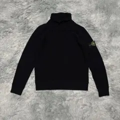 【良品】STONE ISLAND 2020AW ショールカラー イタリア製 黒のサムネイル