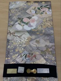b35 正絹　袷　訪問着　叩き染　金箔　未使用しつけ付極美品　着物 b35 正絹 袷 訪問着 叩き染 金箔 未使用しつけ付極美品 着物 - メルカリ