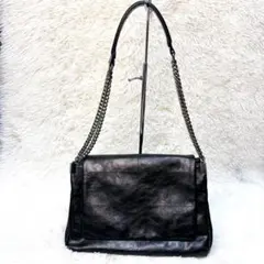 00s leather grunge one shoulder y2k