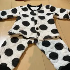 水玉模様 ベビーパジャマ　冬　 サイズ90