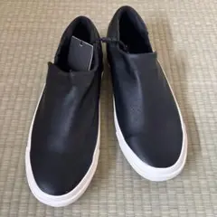 新品 ZARA スリッポンスニーカー ブラック 40サイズ約26cm