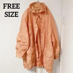 訳あり⚠️オレンジ　マウンテンパーカー　ナイロンジャンパー　シャカシャカ　上着