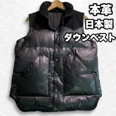 ダウンベスト レザー