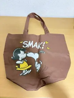 PEANUTS スヌーピー トートバッグ ブラウン