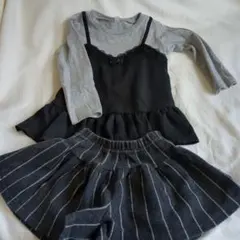 レイヤードスタイル長袖Tシャツ とキュロット