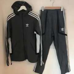 新品限定！アディダスオリジナルストレフォイルパーカー&パンツ上下セットアップXS