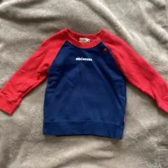 ミキハウス　赤紺トレーナー　90サイズ