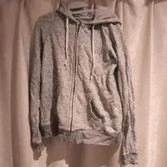 UNIQLO グレー ジップアップパーカー M　長袖