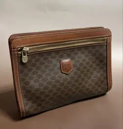 正規品 CELINE セリーヌ ヴィンテージ クラッチ バッグ レザー
