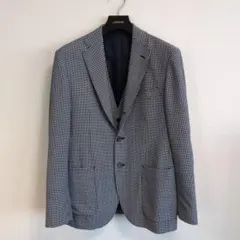 EDIFICE エディフィス　千鳥格子柄 ベスト＆ジャケット　Mサイズ